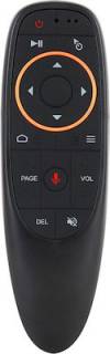 Voice Control Wireless Remote Control 2.4 GHz TV Mouse - IR Learning Voice Air Mouse Remote Control with USB G10 Black